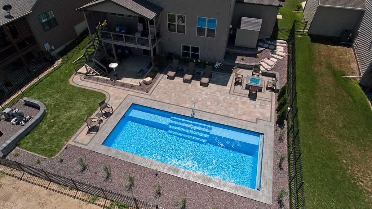 San Juan FiberGlass Pool - Grand Manhattan Pool By PoolForce - Fiberglass Pools Life Expectancy